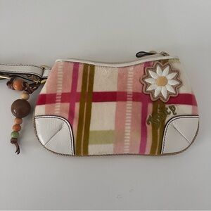 Juicy Couture Plaid Daisy Wristlet